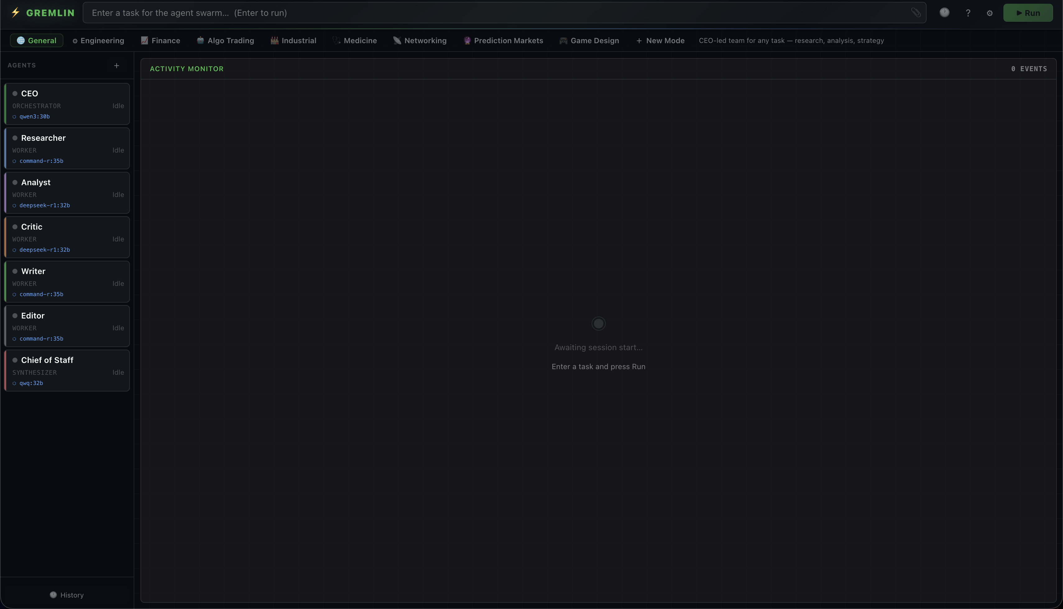 gremlin browser-native multi-agent coordinator
